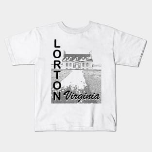 Lorton - Gunston Hall - Black Kids T-Shirt